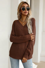 Load image into Gallery viewer, V-Back V-Neck Sweater