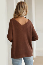 Load image into Gallery viewer, V-Back V-Neck Sweater