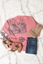 Load image into Gallery viewer, Forever in Love Crochet Lace Bralette ~ Dusty Purple