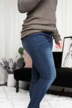Load image into Gallery viewer, Forget Me Not Mid Rise Skinny Jeans ~ Dark Wash