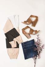 Load image into Gallery viewer, I Am Yours Colorblock V-Neck Sweater