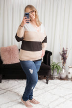 Load image into Gallery viewer, I Am Yours Colorblock V-Neck Sweater