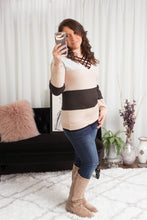 Load image into Gallery viewer, I Am Yours Colorblock V-Neck Sweater