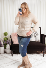 Load image into Gallery viewer, Dreamy Knitted Sweater ~ Khaki
