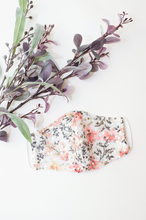 Load image into Gallery viewer, Floral Sequin Face Mask
